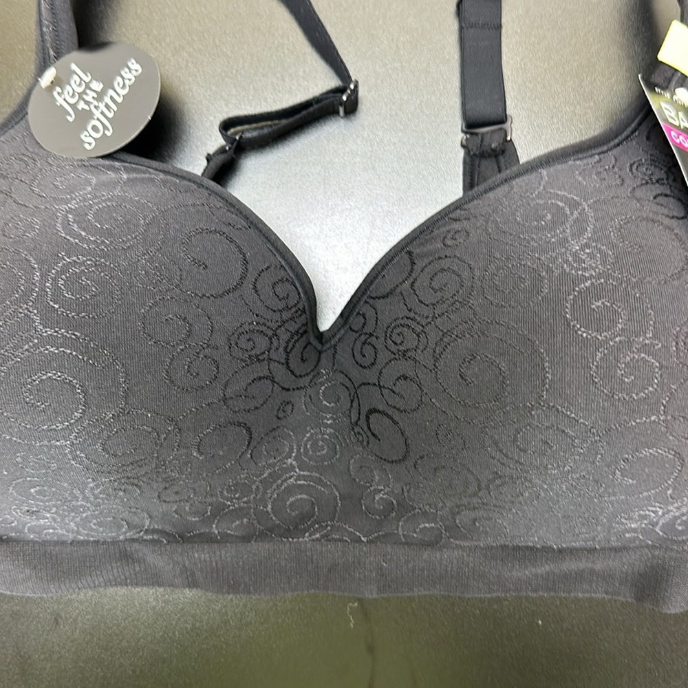 New Bali Cool Comfort Bra 42B Lightly Padded Wireless Soft - Picture 6 of 14